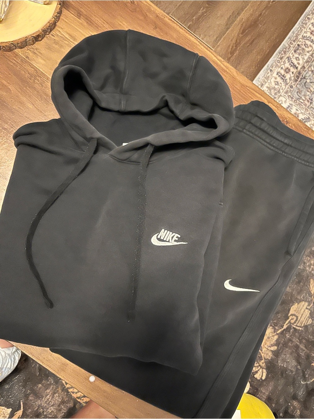 Nike Black Hoodie and Sweatpants Set